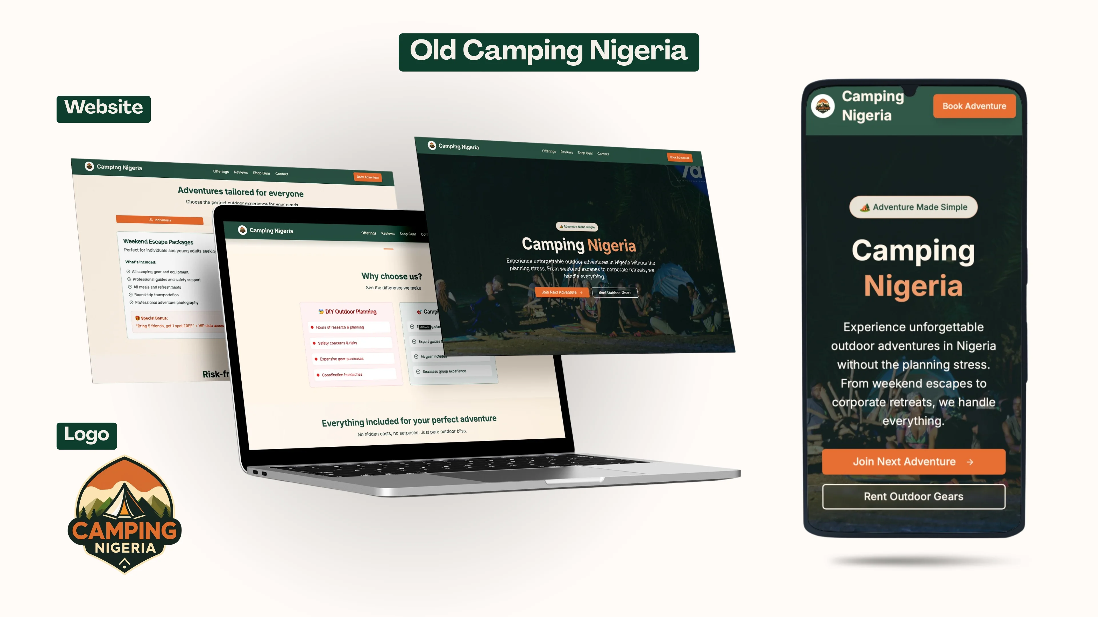 Old Camping Nigeria brand before rebrand