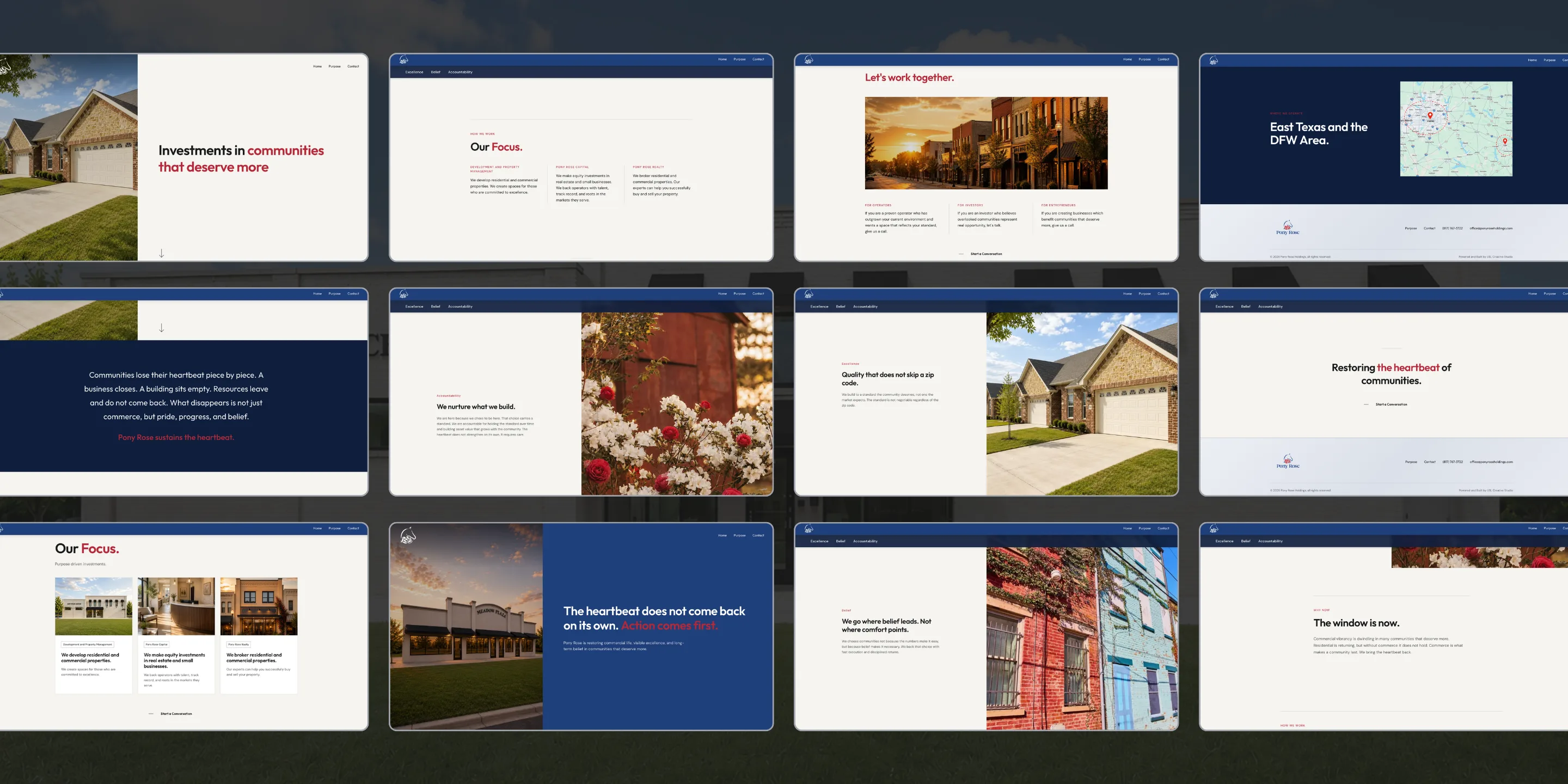 Pony Rose design system, color and typography