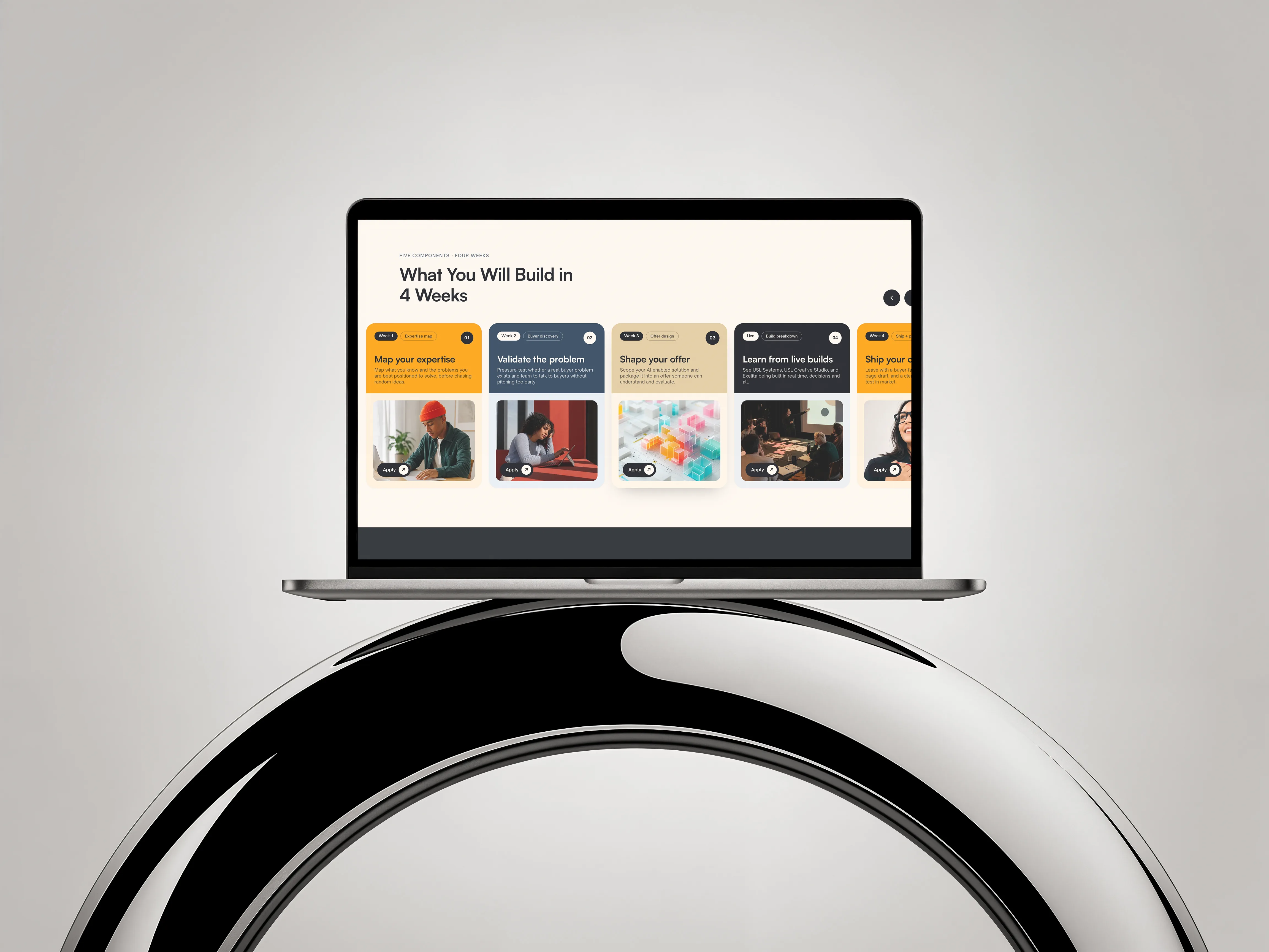 USL Academy design system: palette, typography, and visual identity